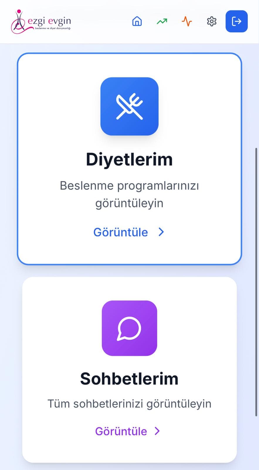Mobil uygulama ile diyet takibi